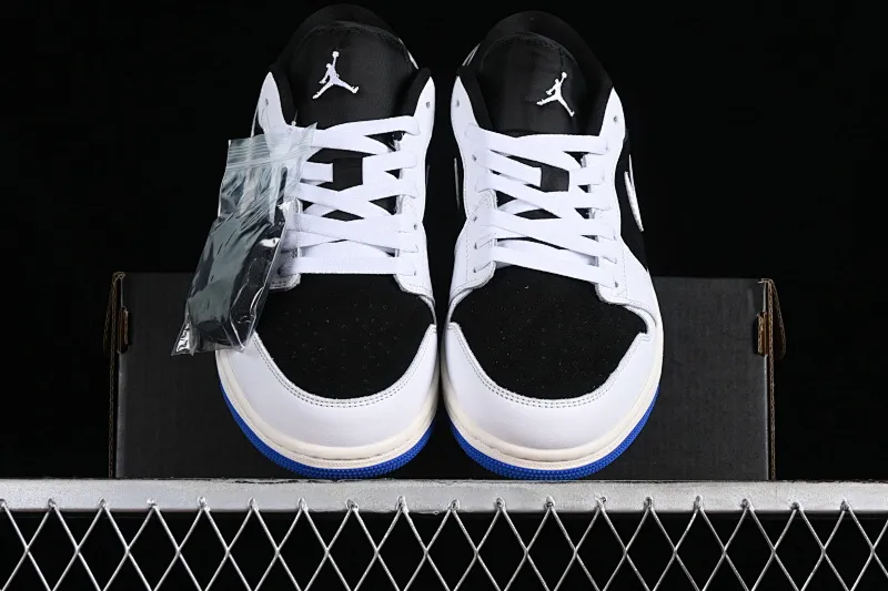All categories Air Jordan Jordan series basketball shoes Air Jordan 1 Low Air Jordan 1 Low "Quai 54" AJ1 Joe 1 white black blue low-top cultural casual sneakers HQ0764-001
